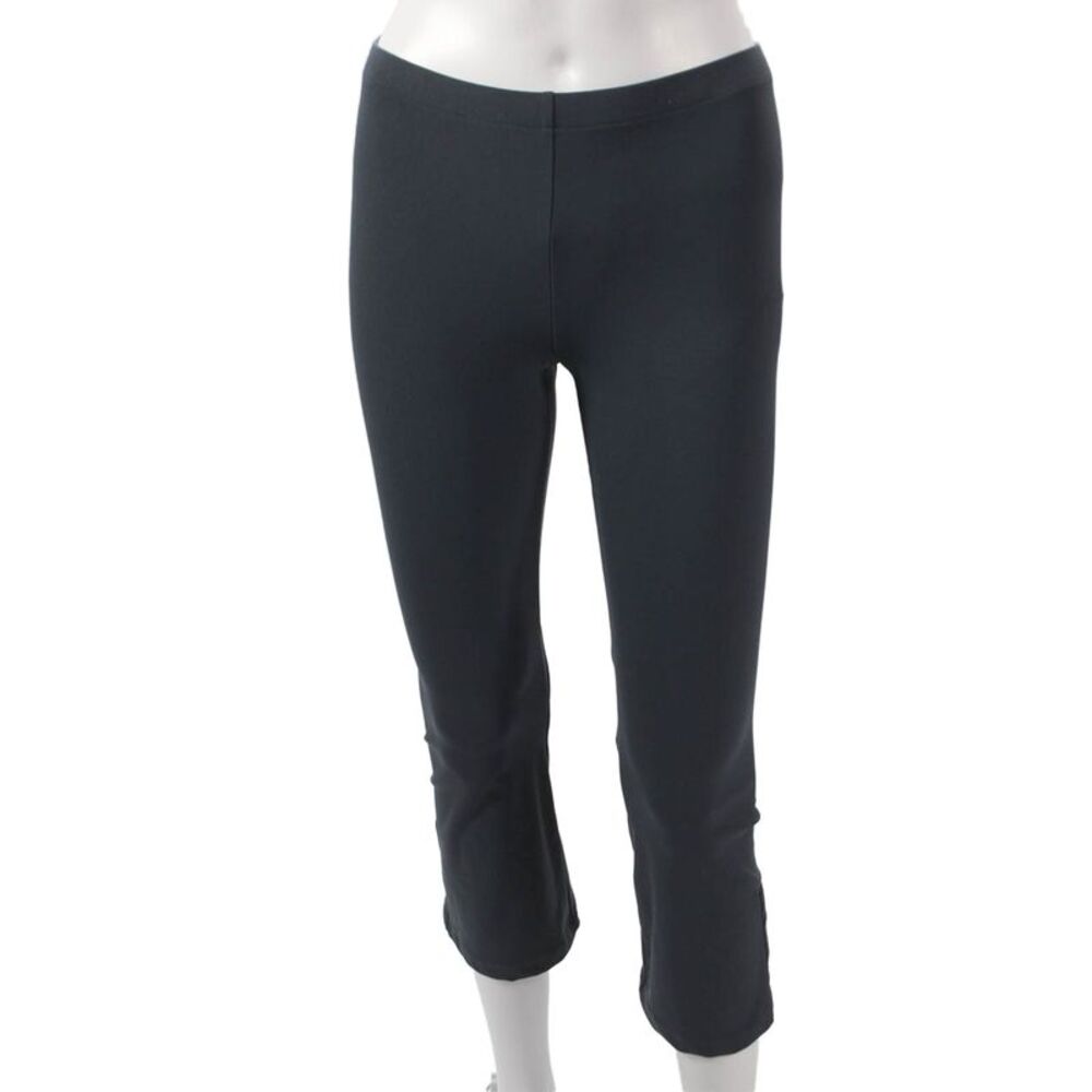 Elaine Kim Women Capri Leggings Blue Nylon Petites Size XS